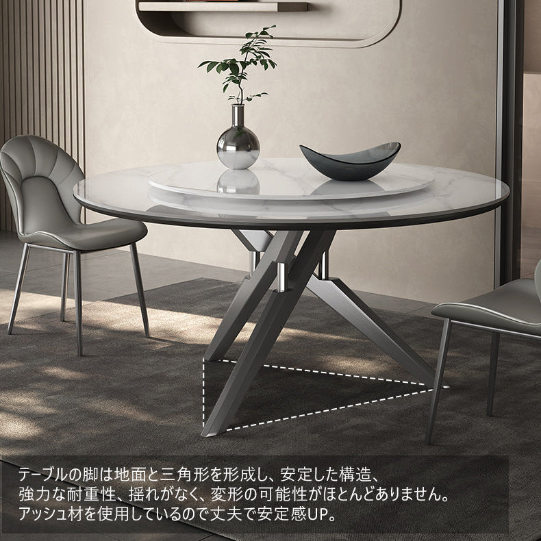 丸テーブル　セラミック製天板　ステンレス製脚　gst-5368 - BestKagu