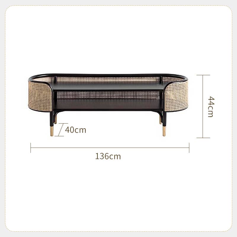 ラタン材のキャビネット 収納家具 htzm-1525