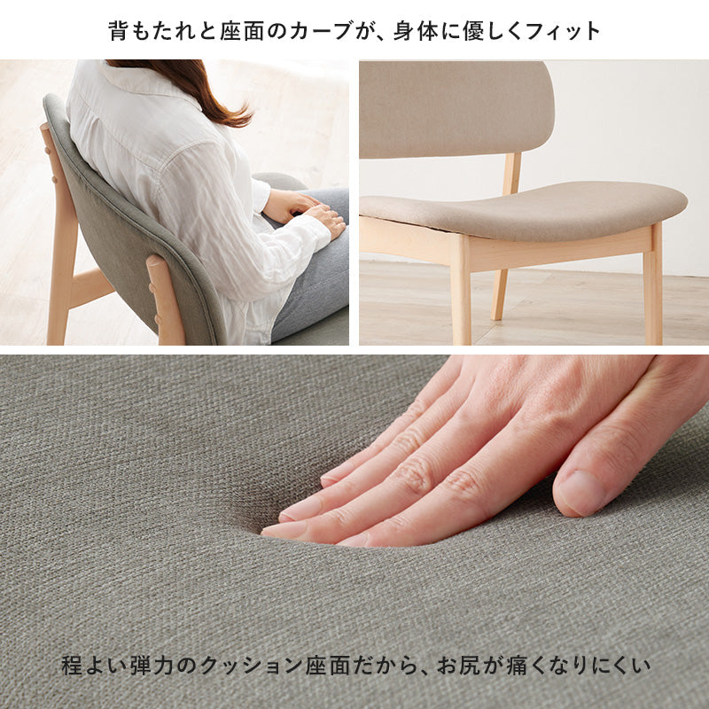 ダイニングチェア クッション椅子リラックス　2脚セット MI-8633 - BestKagu