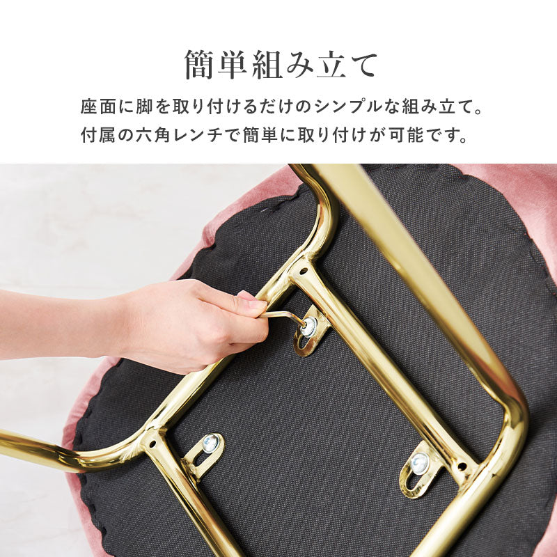 チェア LC-4765 ゴールドの脚 - BestKagu