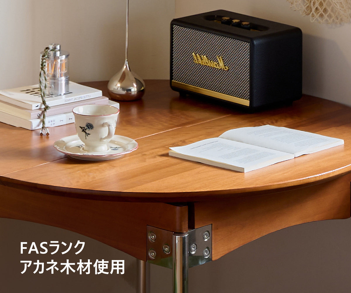 丸テーブル　木製折りたたみ伸縮式テーブル・デスク　BK-7242