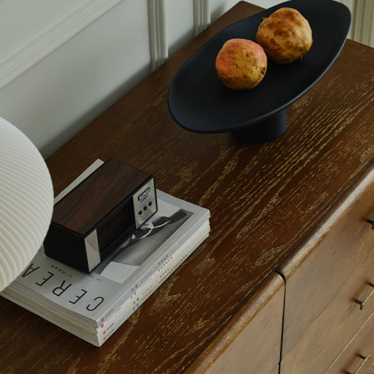 レッドオーク製キャビネット チェスト収納 アンティーク風高品質収納家具  Hersa-1637