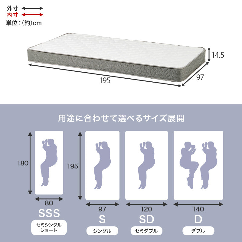 【一部在庫品】シングルベッド　幅97ベッドフレーム　KB-3064S