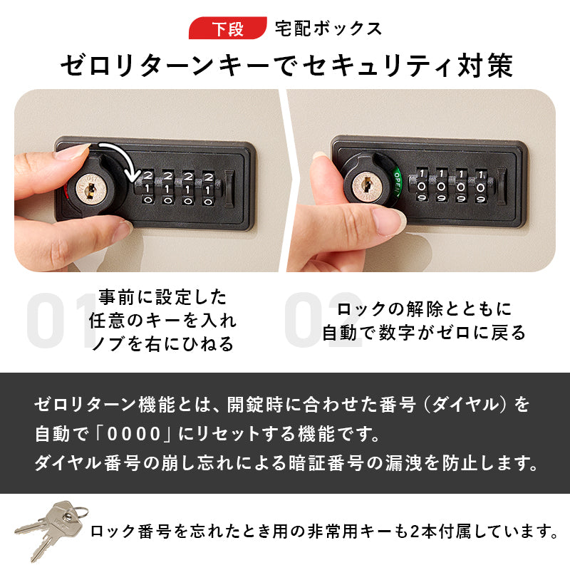 【在庫品】宅配ボックス　スチール炭素鋼　玄関庭　一軒家一戸建て　LPS-4991