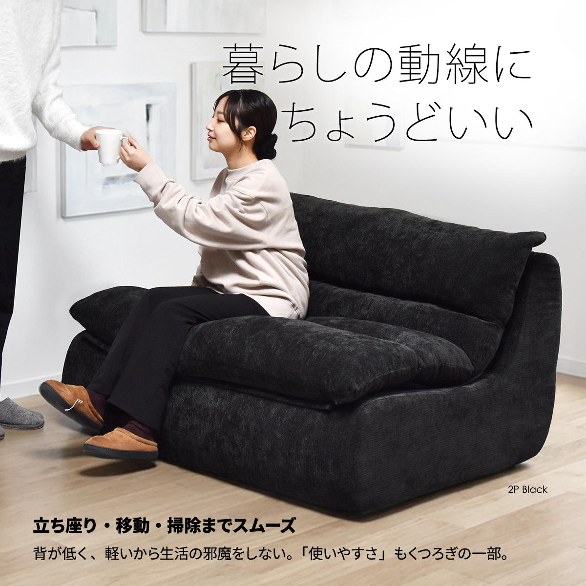 1～2人掛けソファ 実用性を融合した圧縮ソファ　bb-0413