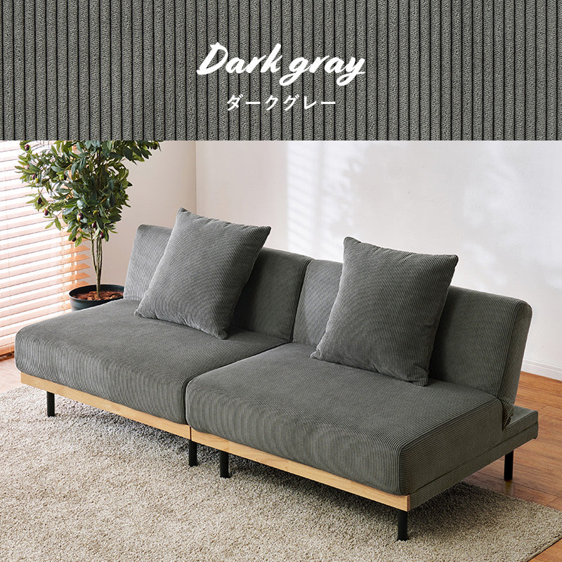 ソファ　ソファベッド　ローソファ単品4WAYソファベッド【在庫品】ass-4441