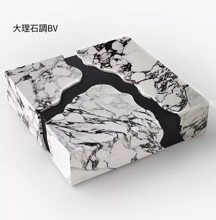 モダン大理石センターテーブル｜オーク素材使用・スタイリッシュデザインでリビングを彩る！ fyeyj-5220