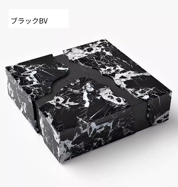 モダン大理石センターテーブル｜オーク素材使用・スタイリッシュデザインでリビングを彩る！ fyeyj-5220
