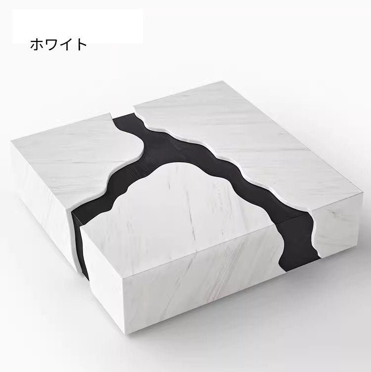 モダン大理石センターテーブル｜オーク素材使用・スタイリッシュデザインでリビングを彩る！ fyeyj-5220
