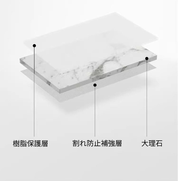 モダン大理石センターテーブル｜オーク素材使用・スタイリッシュデザインでリビングを彩る！ fyeyj-5220