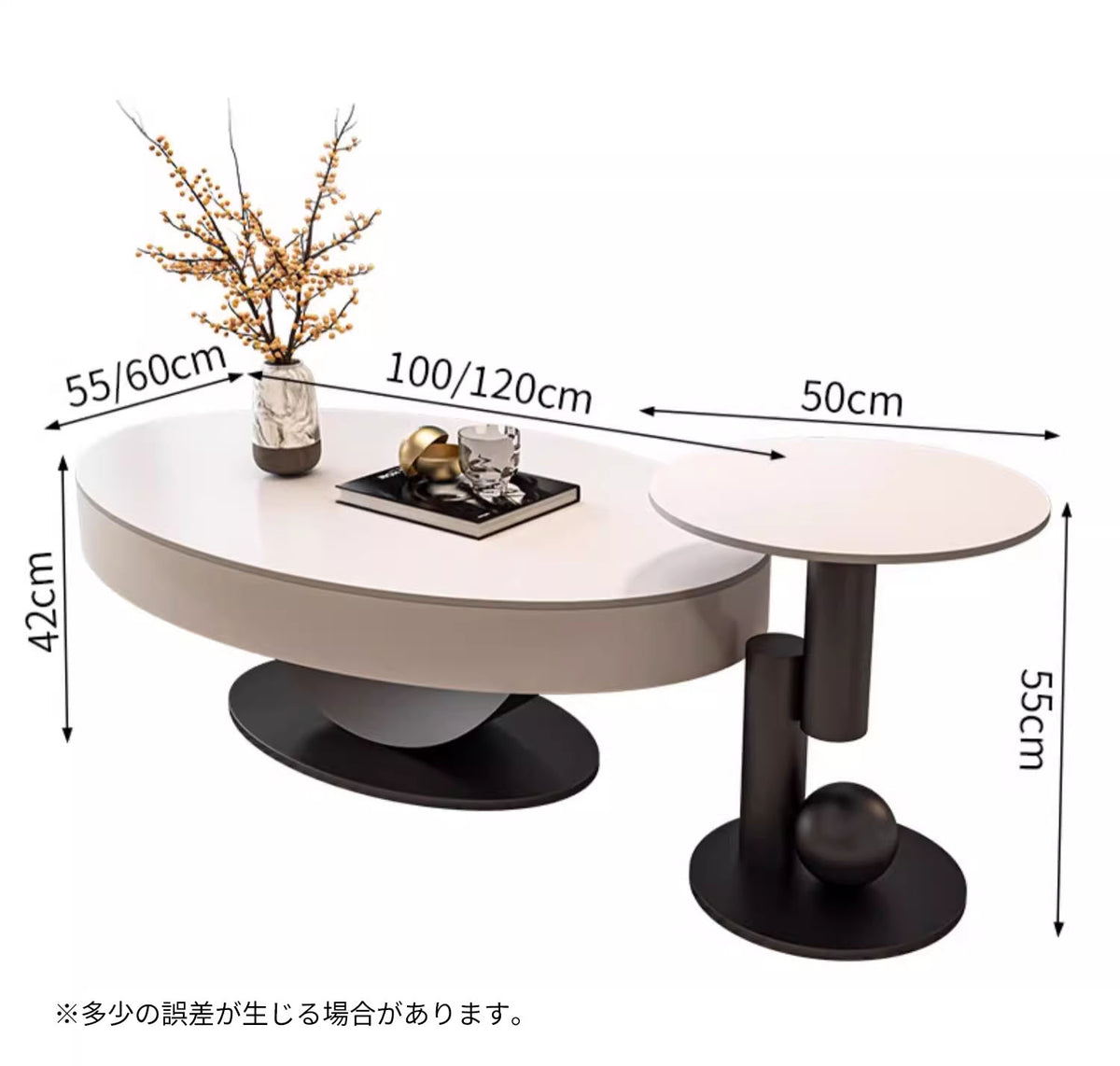おしゃれなセラミックセンターテーブル - モダンリビングに最適なデザイン家具 fel-3064