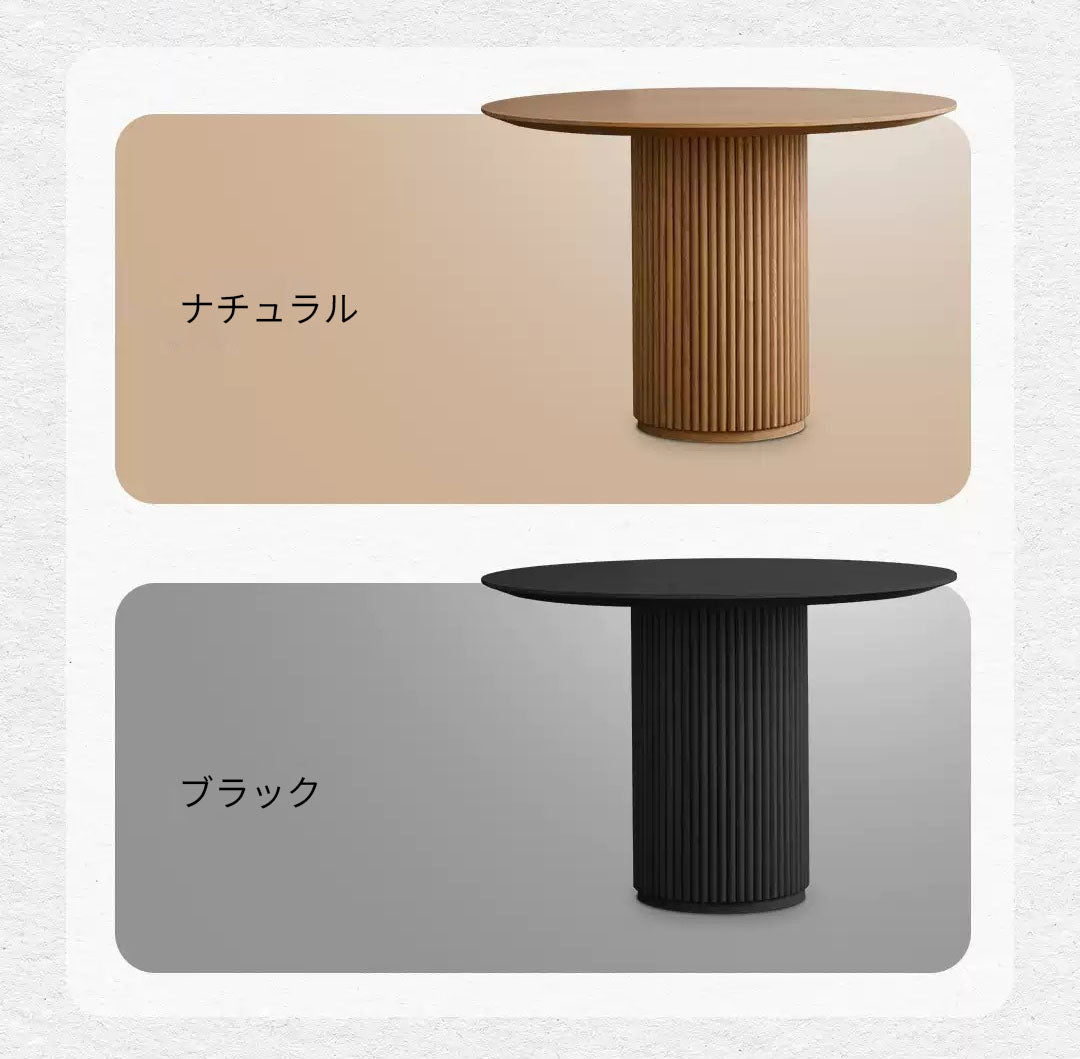 丸テーブル　木製テーブル　アッシュ無垢材　カフェリビング　ダイニングテーブル北欧デザインfhmoyu-100