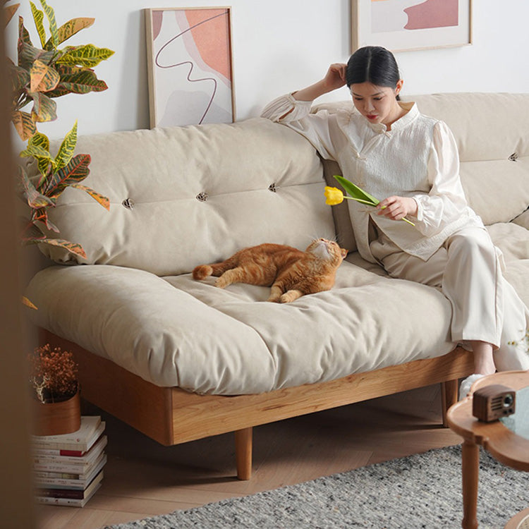 フェザー合皮使用の贅沢ソファー fyx-826