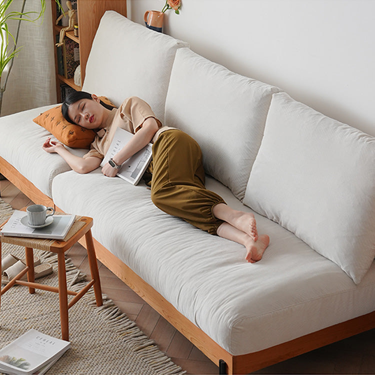 ソファー コーデュロイ生地張り　カウチソファー  fyx-829