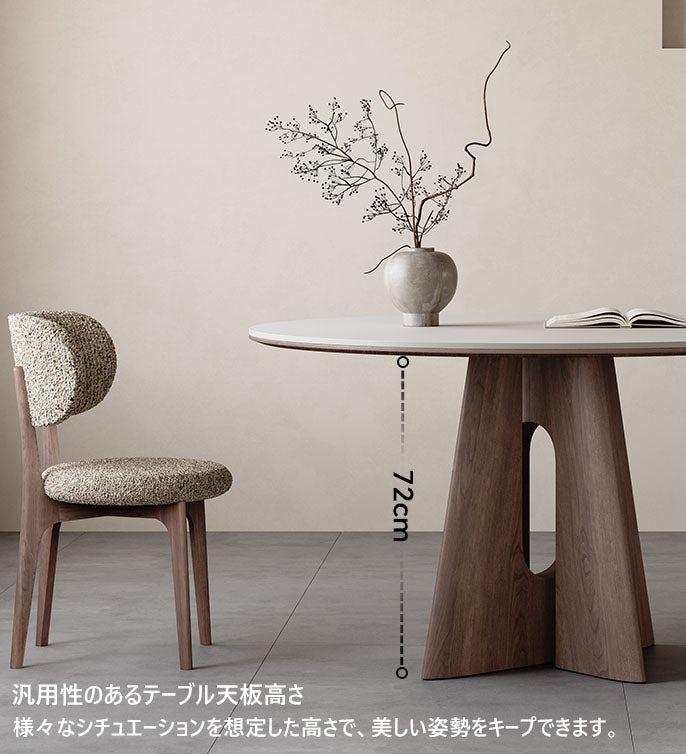 丸テーブル 110cm 円形 セラミック製 ダイニングテーブル hagst-3624