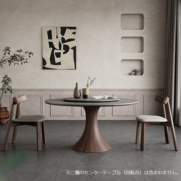 高品質セラミックテーブル 丸テーブル　モダンデザインのダイニングテーブル hagst-5362