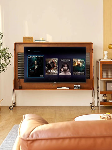 チェリー材 テレビスタンド おしゃれなデザイン 耐久性抜群、シンプルで機能的なリビング家具 hby-4601