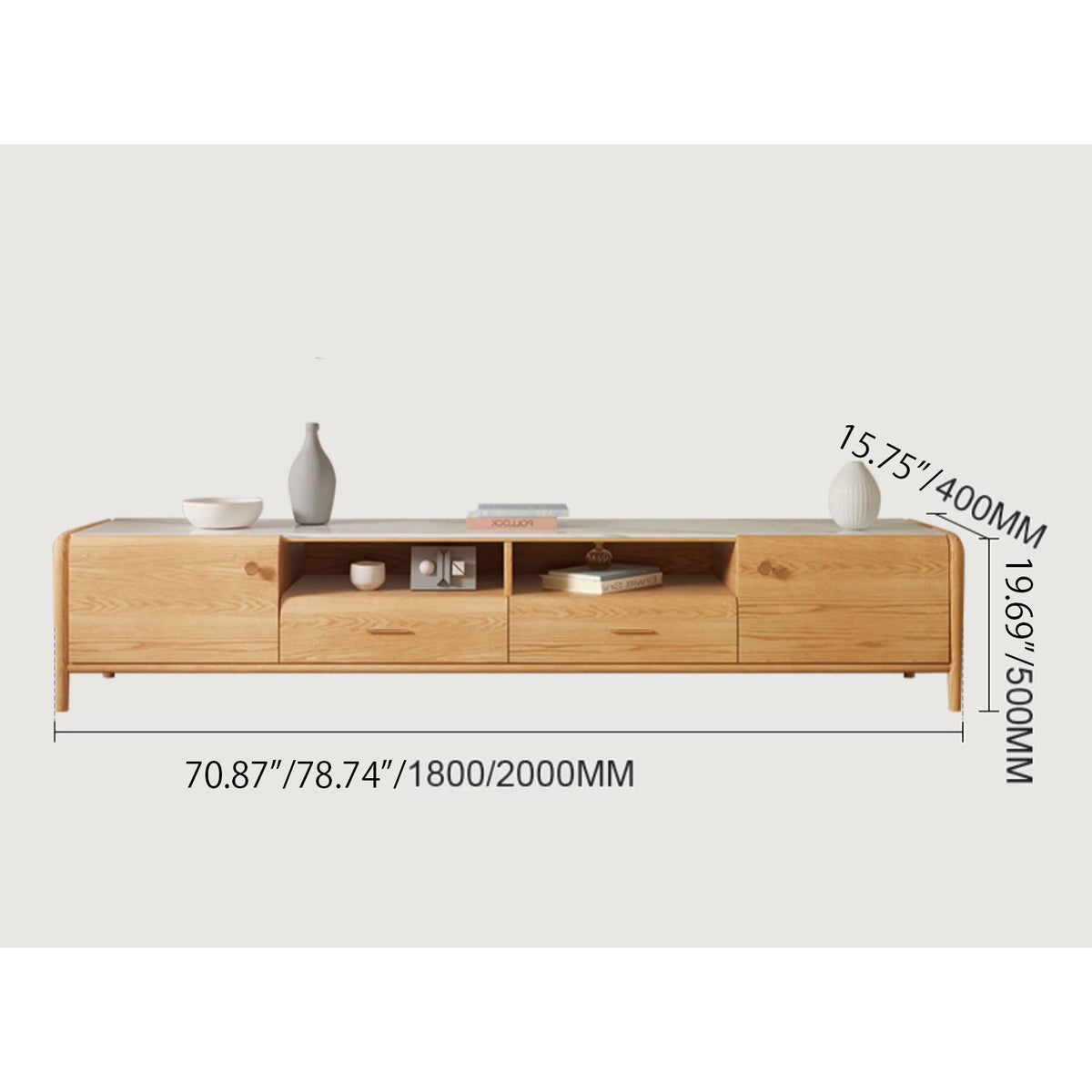 テレビ台 セラミック使用 オーク材使用 幅180cm hbzwg-640