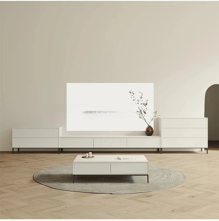 シンプルでスタイリッシュなテレビ台 - モダンデザインのグリーン収納家具 hko-4609