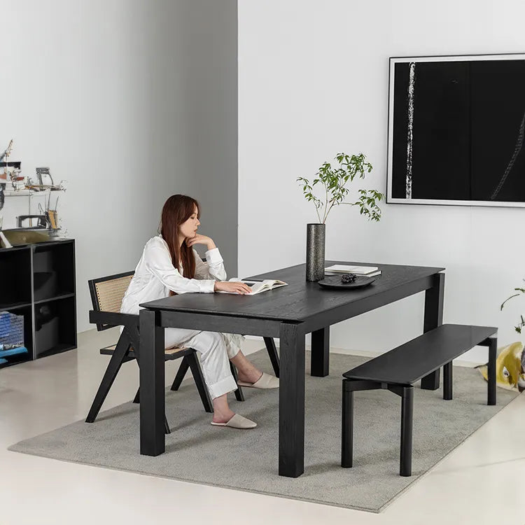 ダイニングテーブルセット - 洗練されたブラック家具 hms-4054