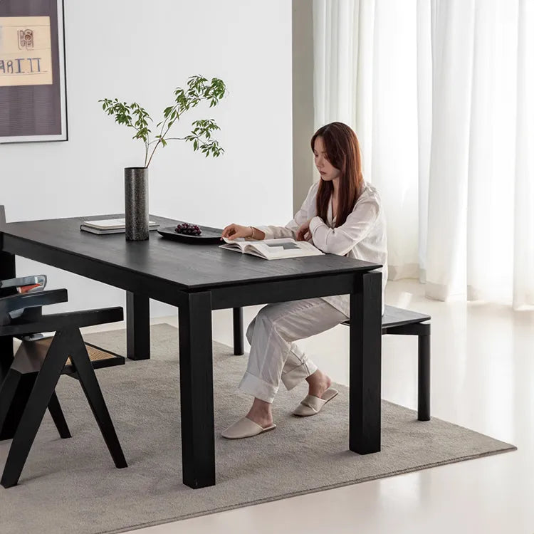 ダイニングテーブルセット - 洗練されたブラック家具 hms-4054