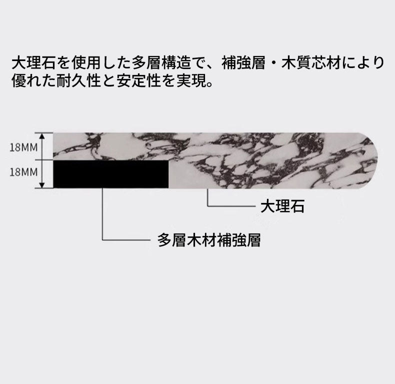大理石のラウンドテーブル - モダンインテリアに最適なデザイン丸テーブルダイニングテーブル hny-5223