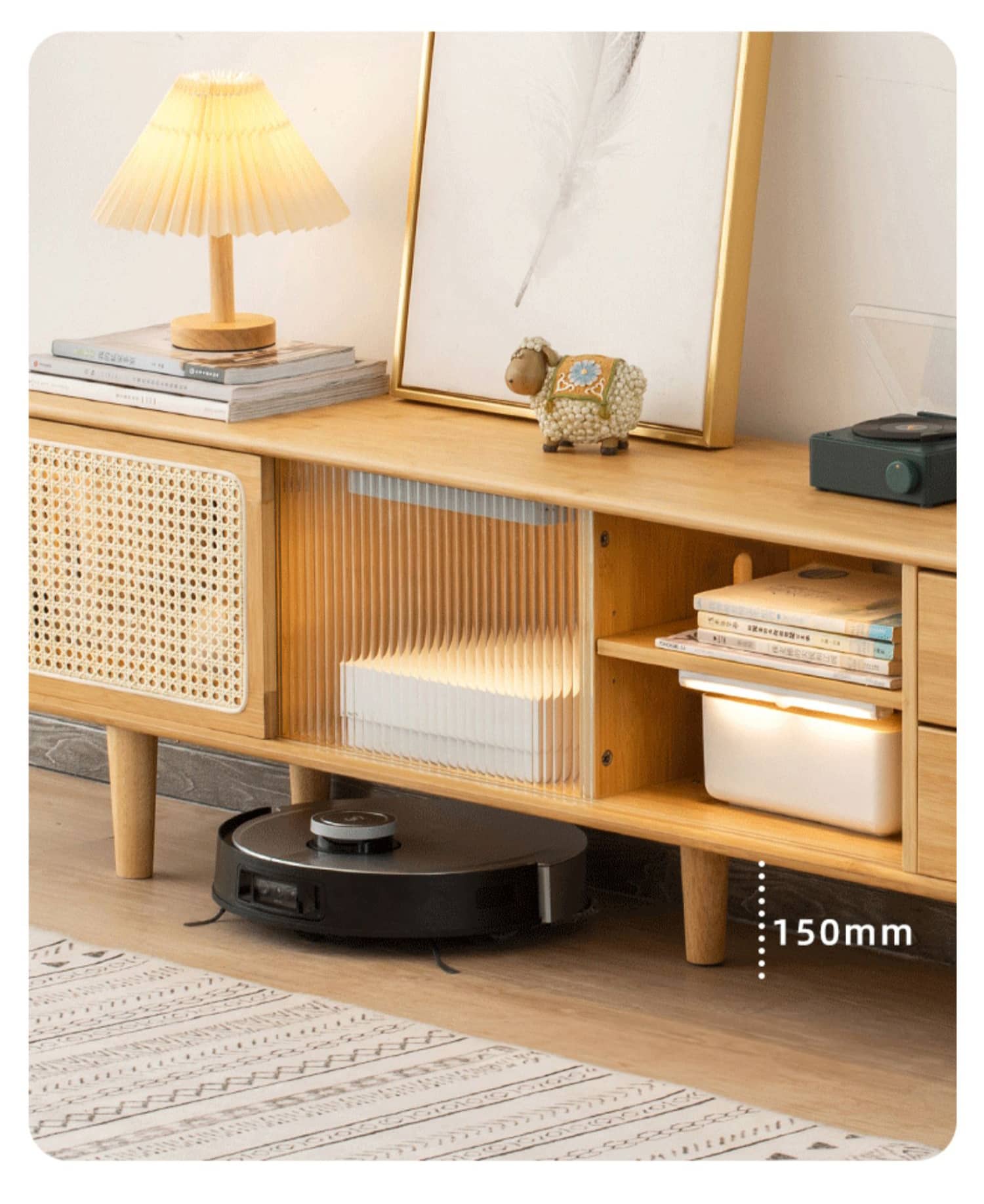 竹と樹脂製のテレビ台　 hsl-80 - BestKagu