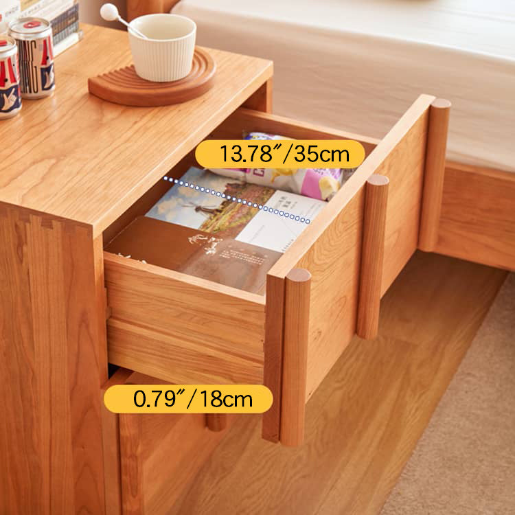 チェリー材多層板 キャビネット　チェスト収納｜高品質収納 省スペースデザイン hykmq-782