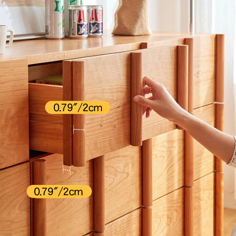 チェリー材多層板 キャビネット　チェスト収納｜高品質収納 省スペースデザイン hykmq-782