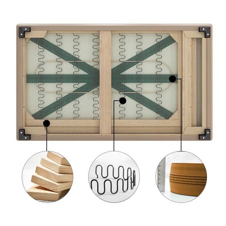 パイン材+シリコンフィル+合成皮革の高品質ソファー 愛らしいデザイン 快適な贅沢空間hzh-1358