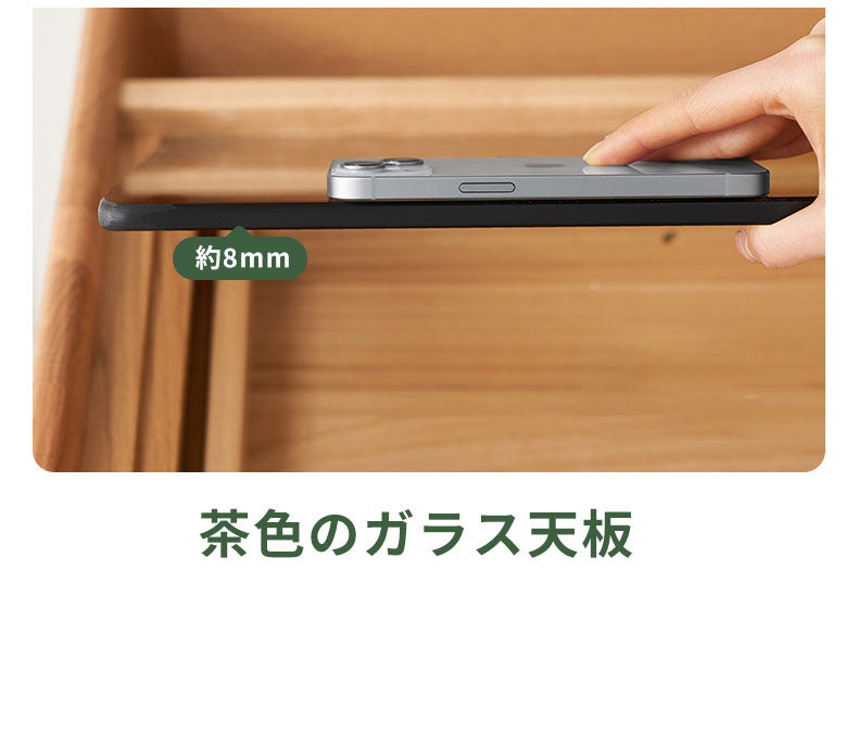 ドレッサー 化粧台 幅78cm メイク台 鏡台 無垢材 伸長調節自由 y-L9051/k7052