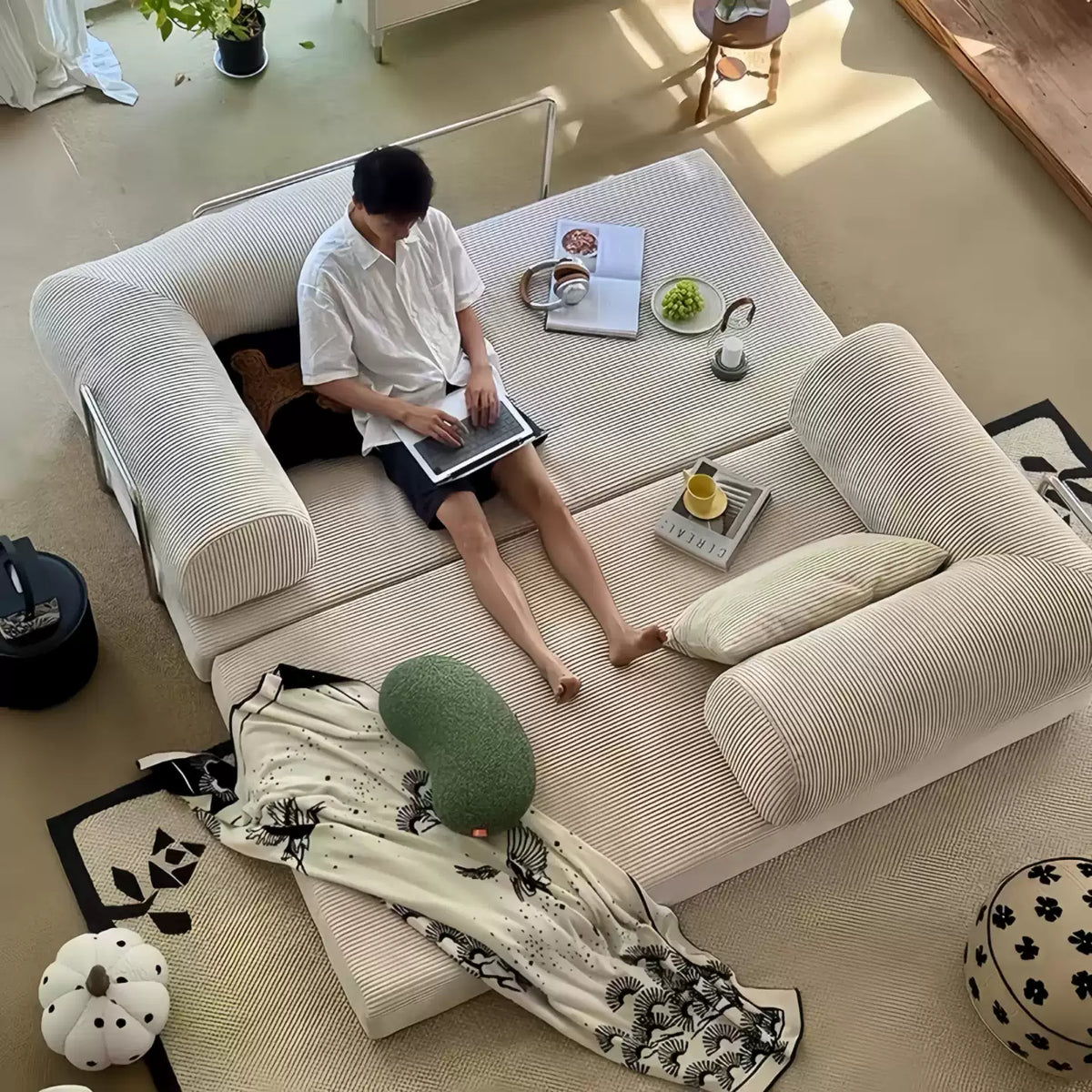 インスタで人気モデルソファベッド圧縮梱包ソファ｜搬入しやすい次世代ソファmljj-060