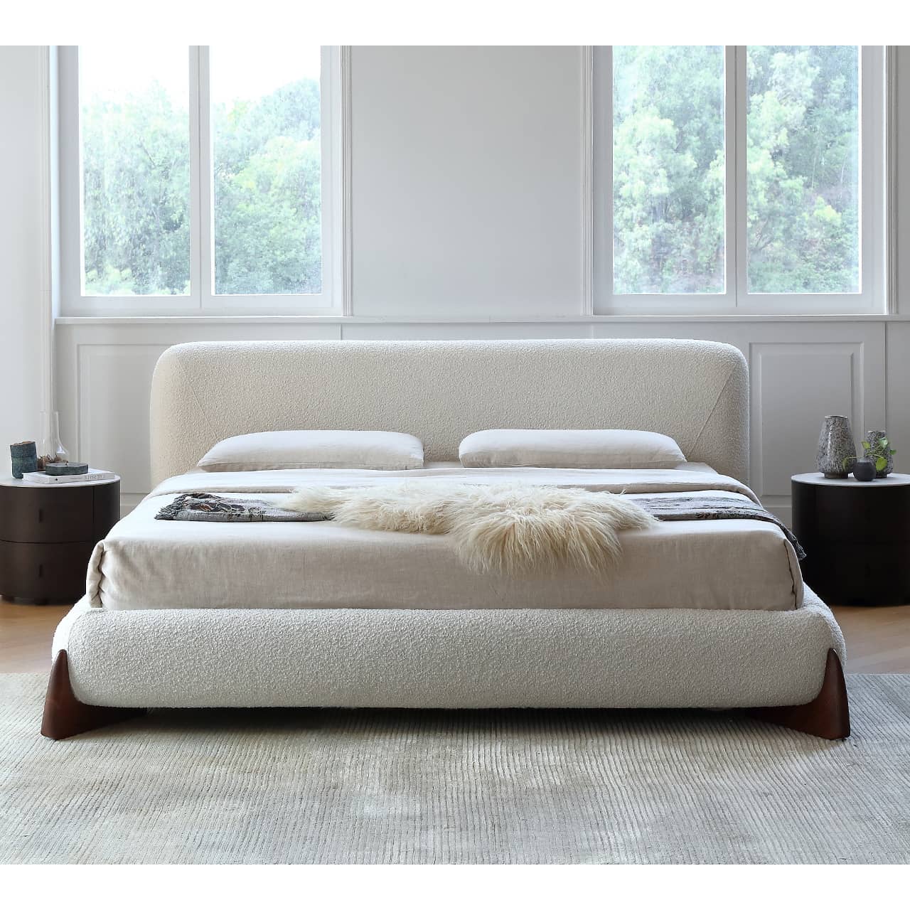 パイン材＆アクリル＆アッシュ材使用の快適　ベッド my-375 - BestKagu