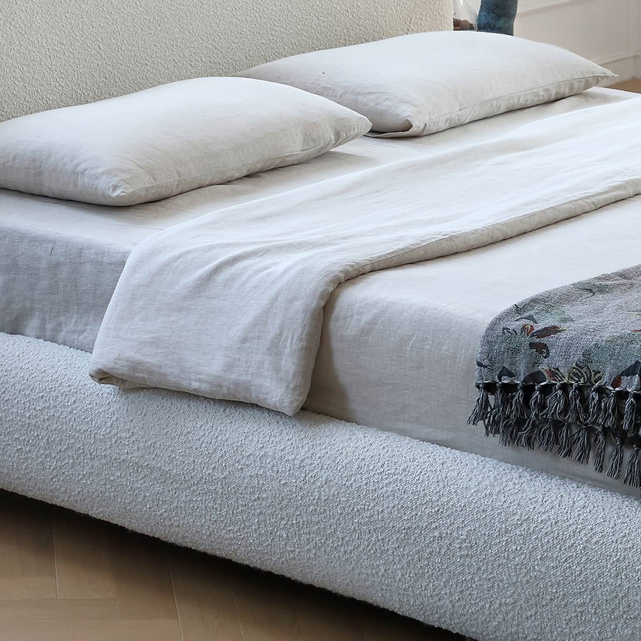 パイン材＆アクリル＆アッシュ材使用の快適　ベッド my-375 - BestKagu
