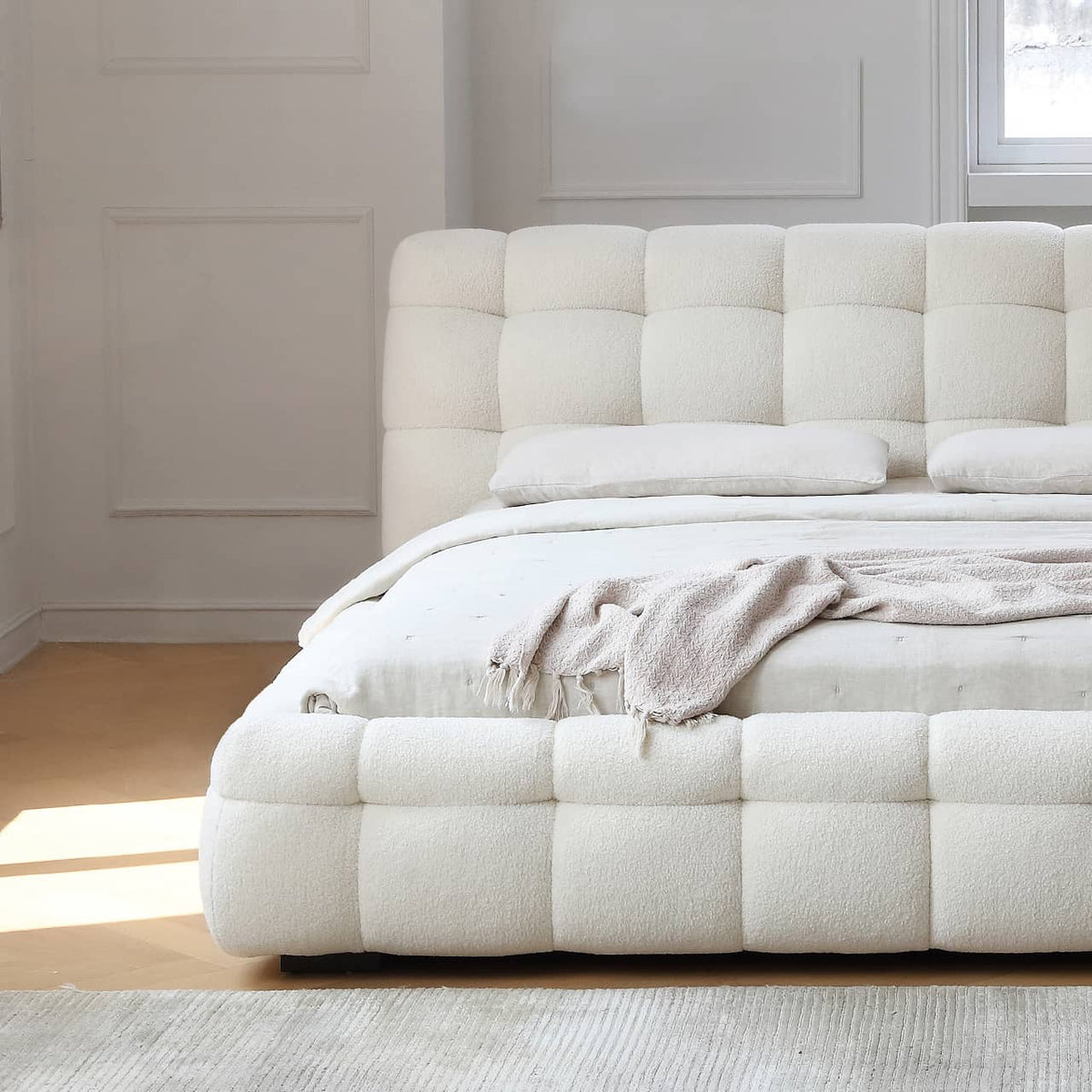 ローベッド パイン材使用のシープボア生地 - my-378 - BestKagu