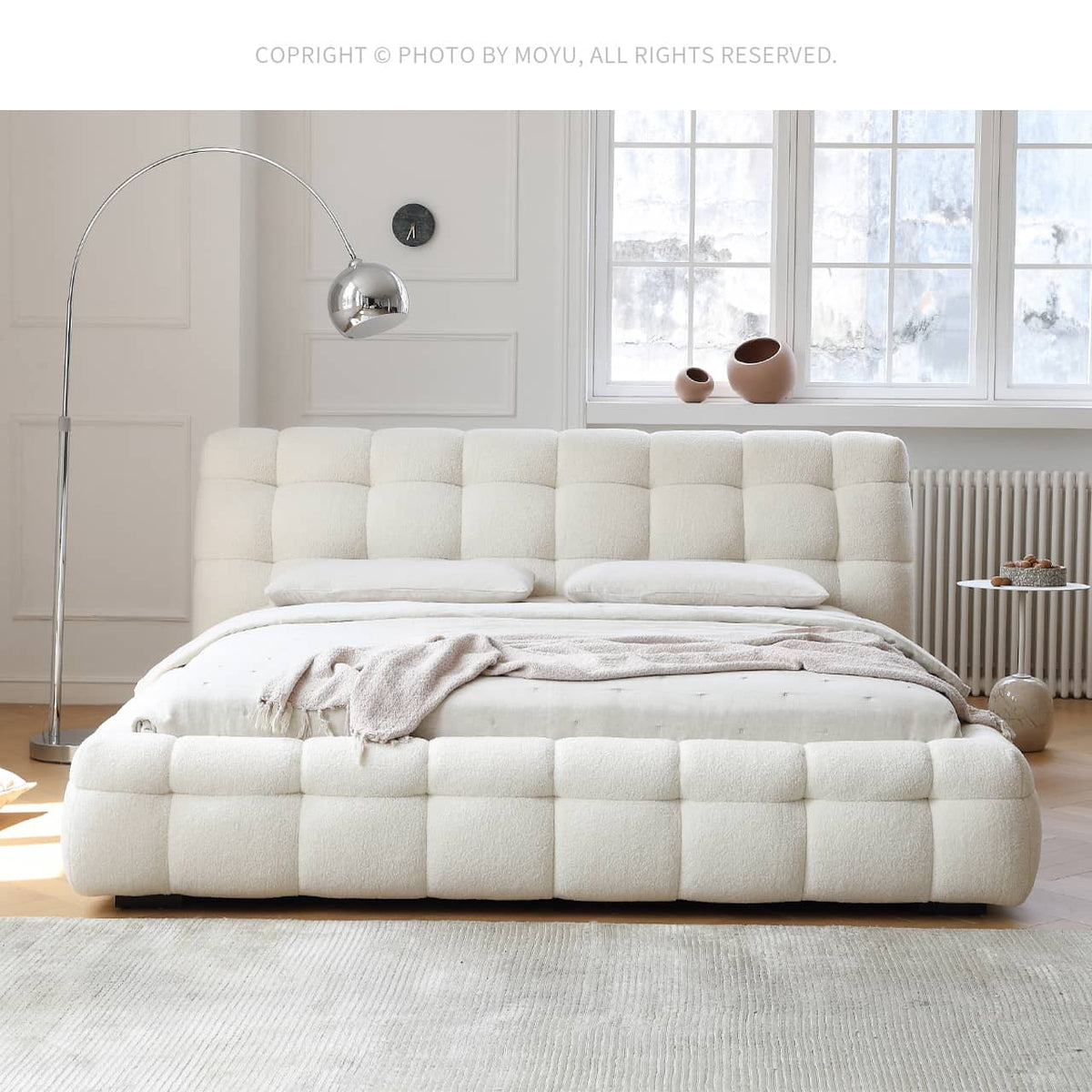 ローベッド パイン材使用のシープボア生地 - my-378 - BestKagu