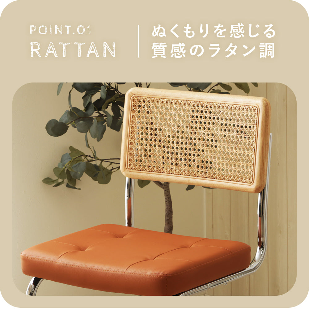 【在庫品】ラタン調ダイニングチェアsgo-n2228s