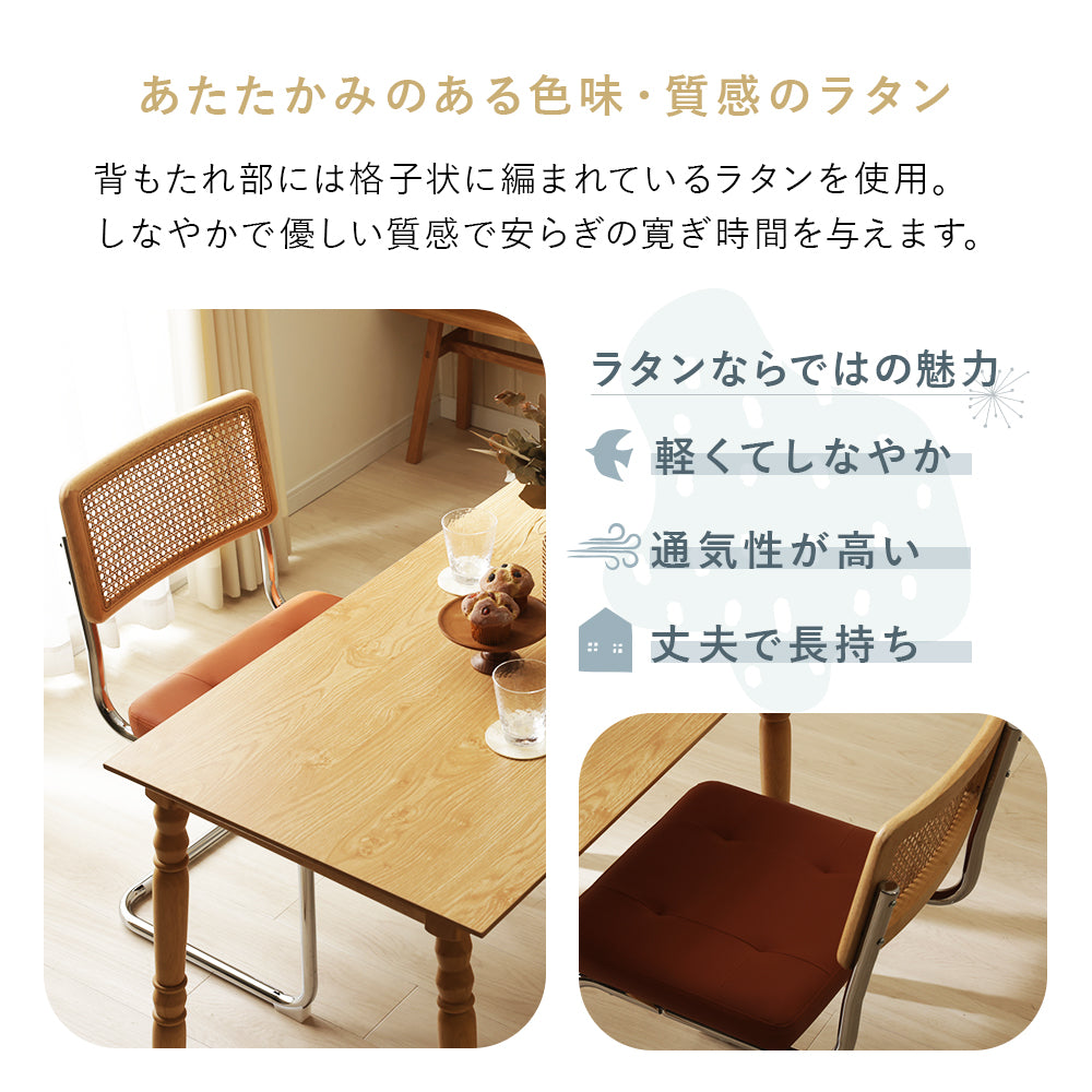 【在庫品】ラタン調ダイニングチェアsgo-n2228s