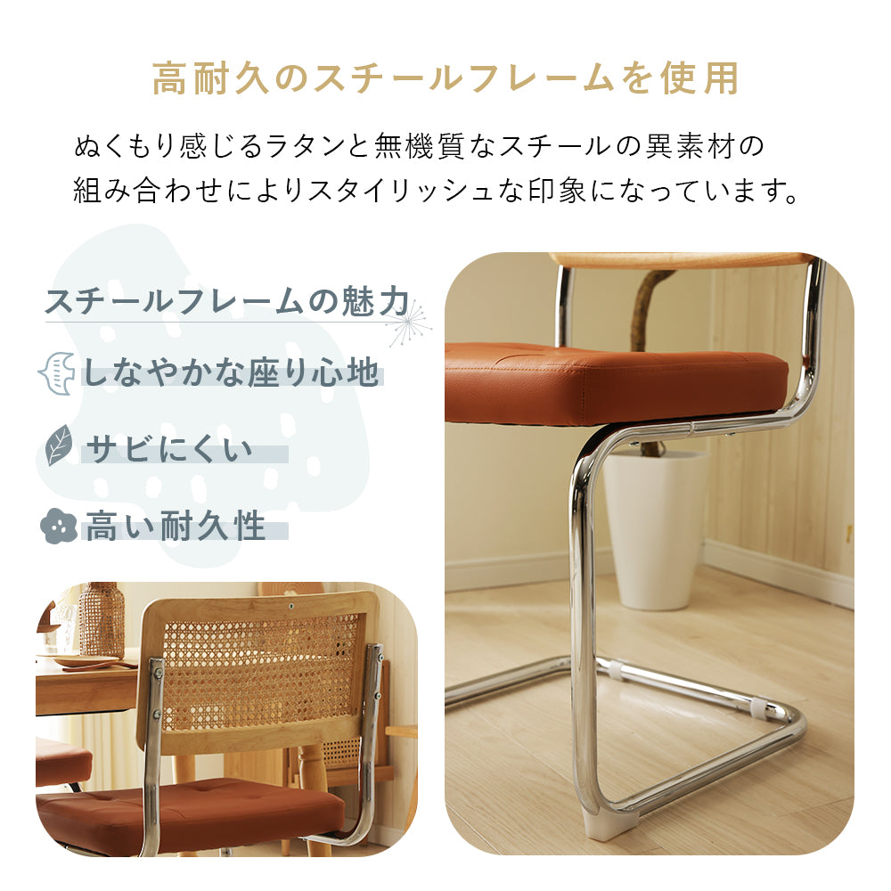 【在庫品】ラタン調ダイニングチェアsgo-n2228s