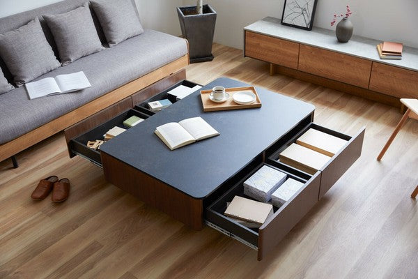 【一部在庫品】リビングテーブル大容量コーヒーテーブル　120サイズ　4色対応sup-13656017