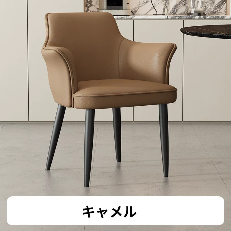 回転ダイニングチェア　合成レザー調生地　180°/360°回転チェア　デスクチェア　高密度クッション+強化したスチール脚　スタイリッシュなデザインxs-xdds-001