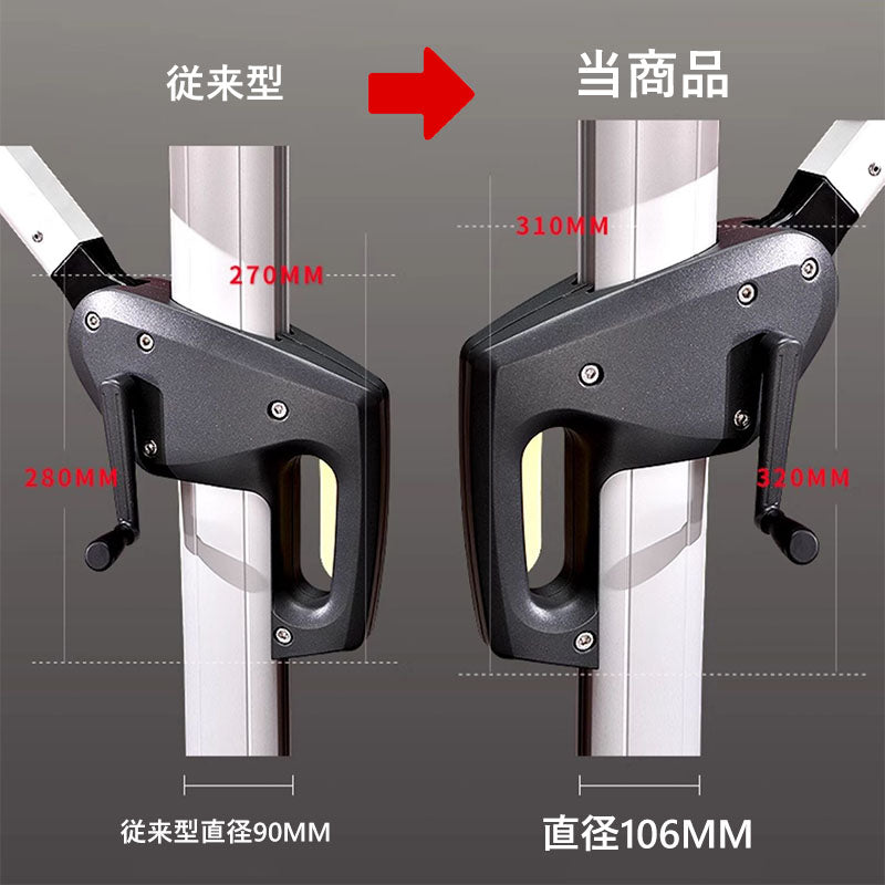 LED ガーデンパラソル 250/350cm【グレードアップ106mm】 zy-56-2